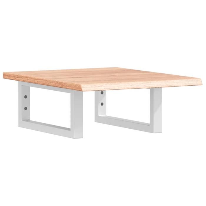 VidaXL Wall-mounted Vanity Shelf Steel and Solid Oak Wood 3302552