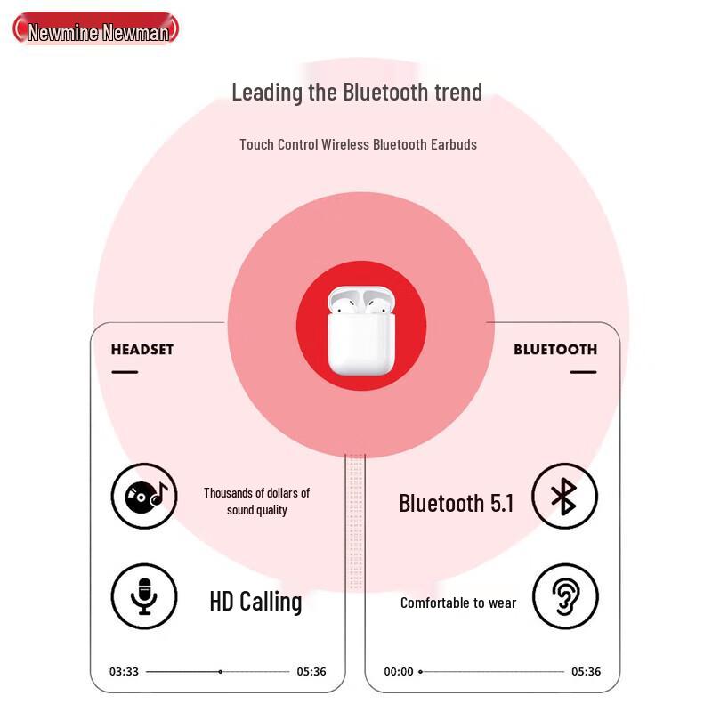 Newman H36 True Wireless Bluetooth Earbuds