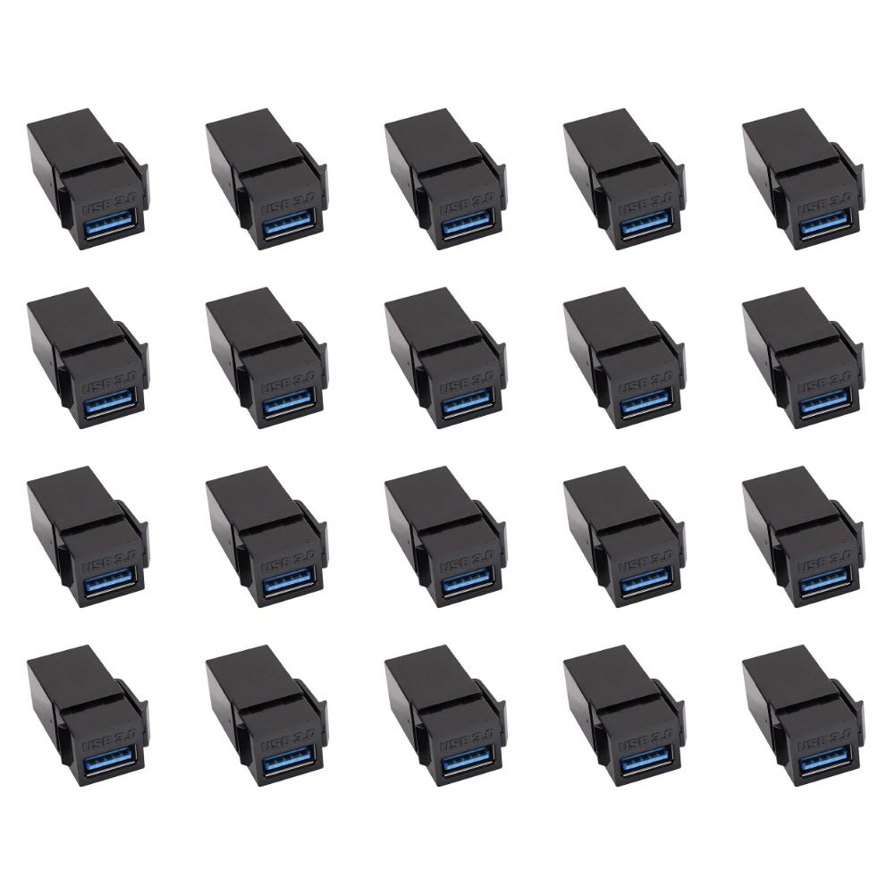 5/10Pcs USB 3.0 Keystone Jack Inserts Connect Equipment with USB Port Snap-in Connector Socket Port for Wall Plate Outlet Panel