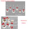 Christmas Wall Sticker Double Sided Glass Ball Hanging Decoration Removable for Door Window Cabinet Living Room Background
