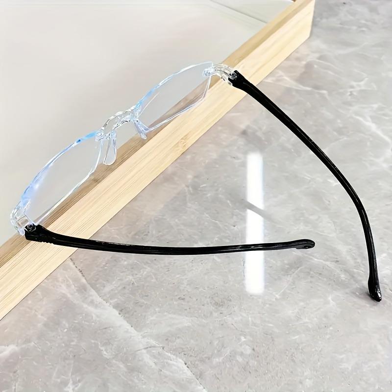 8pcs Simple and Fashionable Unframed Reading Glasses for Men and Women Ultra-lightweight and Anti-blue Light Combination Pack