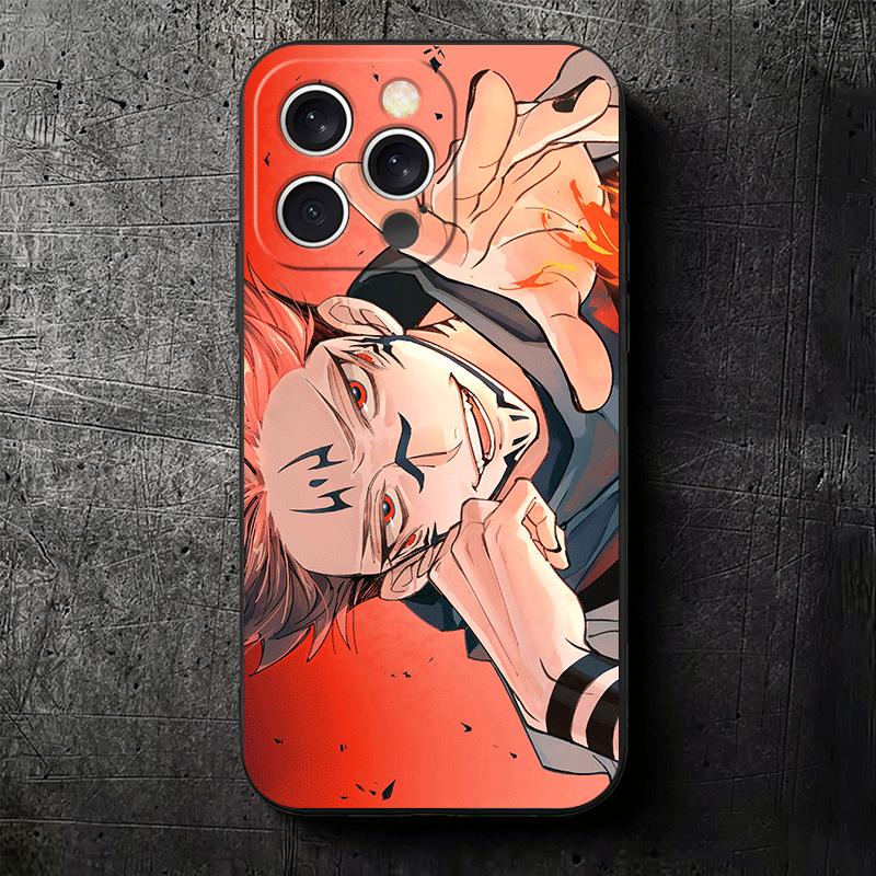 Japan Anime JUJUSU KAISENS Soft Phone Case for iPhone 16 16E 17 Air 15 Pro Max 14 Plus 13 Mini 11 12 7 Black Cover Back Shell