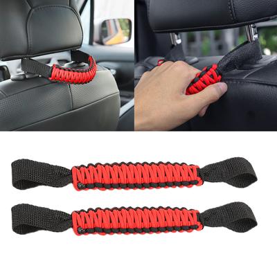 Auto Sitz Kopfstütze Haltegriff Regenschirm Seil für Jeep Wrangler TJ JK JL JT für Dodge Challenger Ladegerät RAM innen
