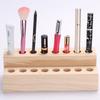 Creative Wooden Pen Holder 8 Grids Toothbrush Holder Brush Display Case  Desktop Ornaments