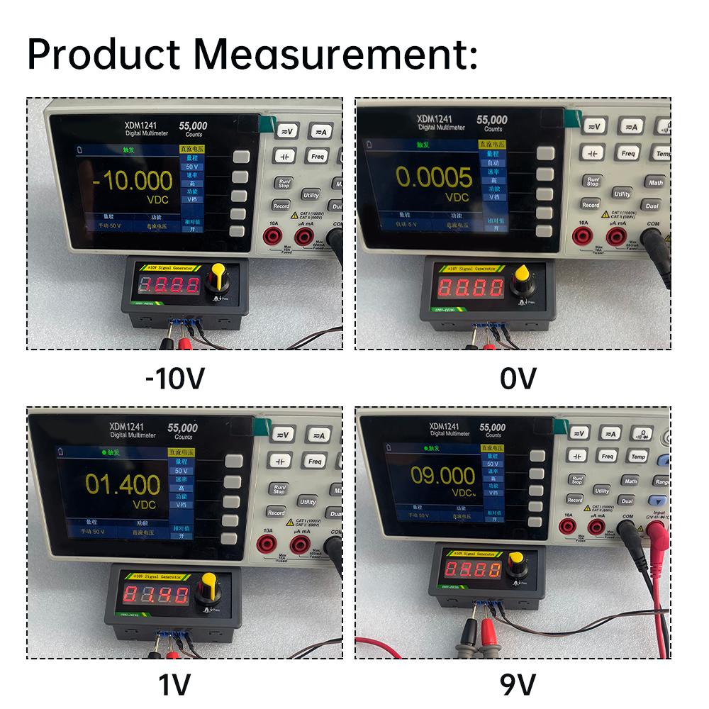 DC 7-28V Four Digit Digital Voltage Source Analog Signal Generator PLC DAC Analog Output Adjustable ± 10V+5V/0-10V