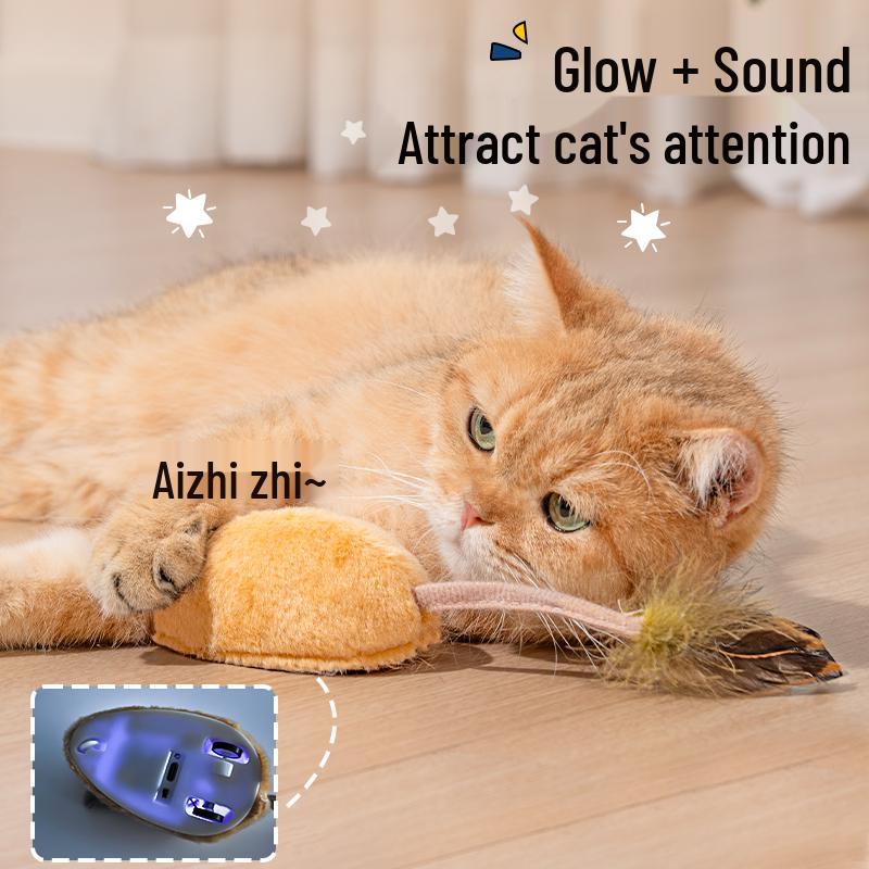 Remote Control Tail-Wagging Electric Pet Toy: Self-Entertainment Decompression Gadget for Cats and Dogs.