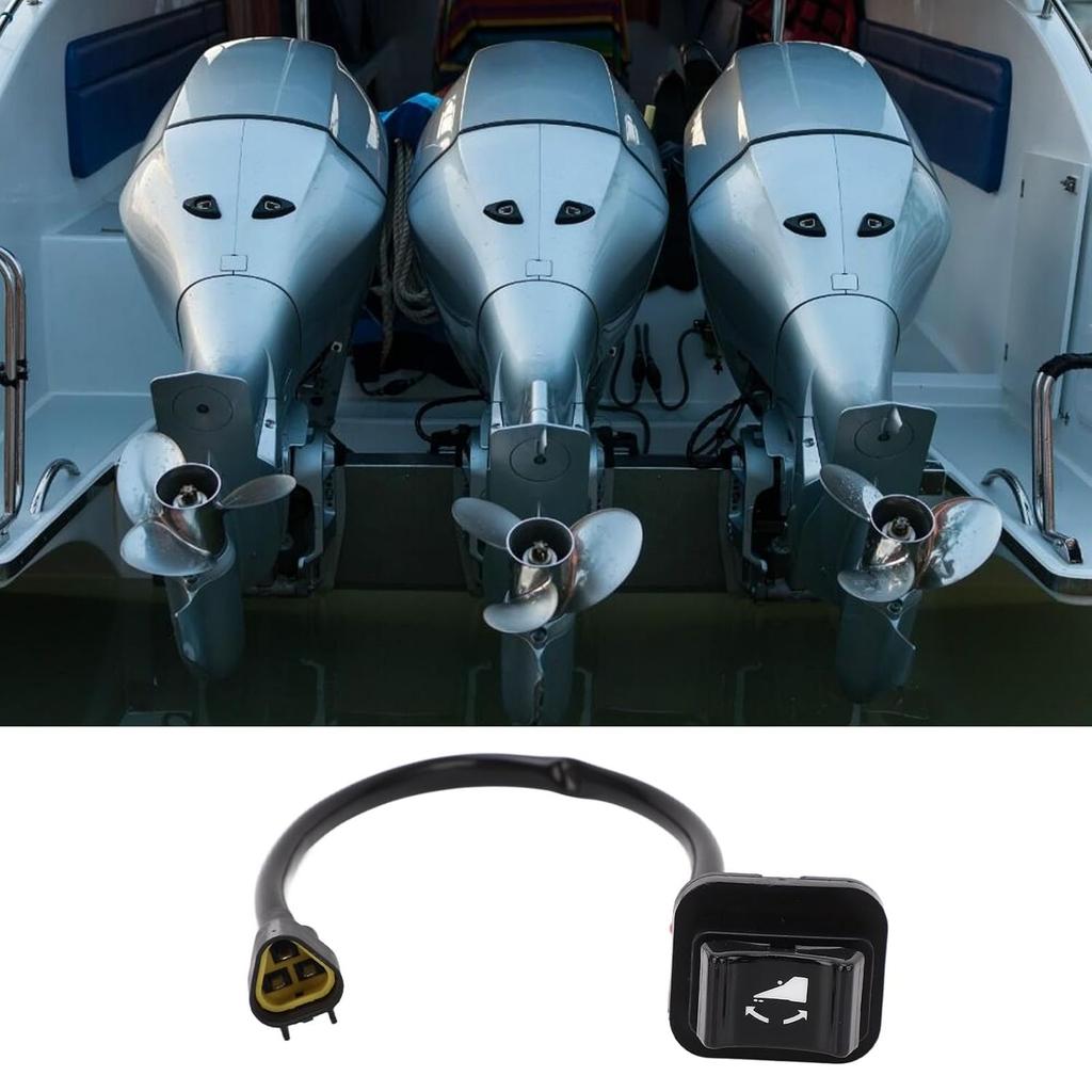 Boat Power Trim Tilt Switch ABS Remote Control Assembly 69J 82563 00 00 Easy Installation Anti Crack Replacement for 4 Stroke 150 200 225 250 300