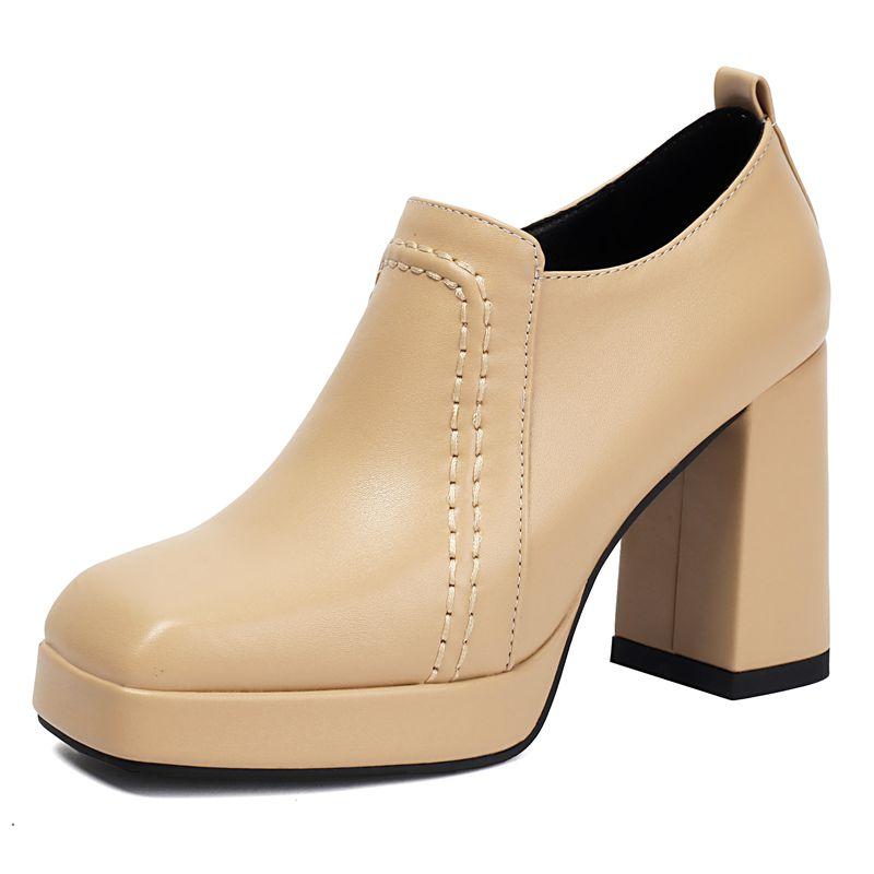 

Ретро женские туфли-лодочки квадратный носок массивный каблук 9,5 см платформа 2 см молния 43 44 45 46 47 классическая повседневная обувь для офиса 39 жёлтый