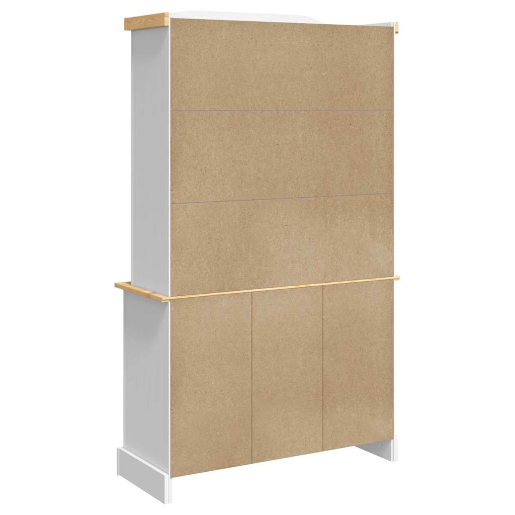 Highboard Corona 112 X 43 X 196 Cm Solid Mexican Pine Wood