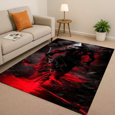 Retro-Spiel Silent Hill Pyramid Head Horrorfilm Wohnzimmer Rutschfester Teppich für Schlafzimmer Spielzimmer Sofa, Haustürteppich