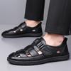 Men's Sandals Shoes Anti-slip Breathable Hollow Outdoor Sports Beach Shoes Casual Sandals Mens Closed Toe Sandals