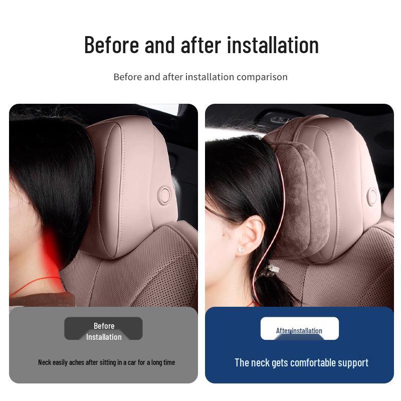 Xpeng X9 Car Headrest Neck Support & Lumbar Cushion Set