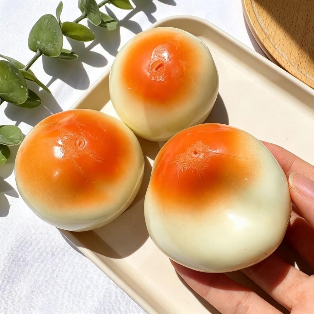 Knuspriges gedämpftes Brötchen Quetschspielzeug 6cm Essens-Fidget-Spielzeug Knisterndes Brot Squishy-Spielzeug Kinderspielzeug Geschenke