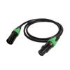 Wangluan Microphone Cable 3-Pin Male Female Balanced Audio Cable 50cm 1m 2m 3m 5m 10m Green