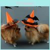 Halloween Pet Witch Hat With Creative Design For Dogs And Cats Holiday Costume Decor