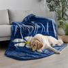 Floral Blue Blanket Microfiber Flannel Cover Blanket Bedroom Living Room Sofa Soft And Comfortable Home Decoration