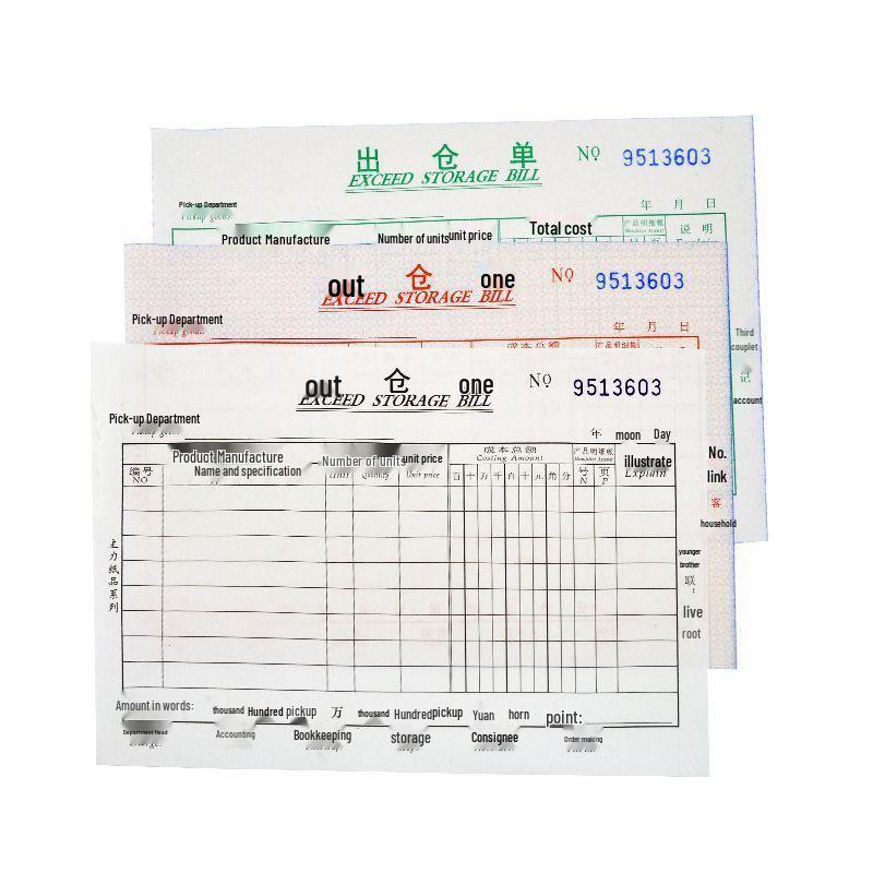 Carbonless 3-Part Horizontal Warehouse Form: Entry, Delivery, Receiving & Dispatch - 20 Books/Pack
