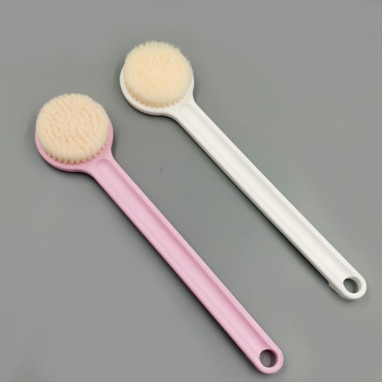 Rub Back Bath Brush Rub Back Brush Long Handle Soft Hair Bath Brush Rub Bath Brush Straight Handle Cleaning Brush Body Brush Bath Wipe