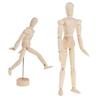 Wooden Human Artist Manikin Drawing Model Unisex Male Female Sketching Tool