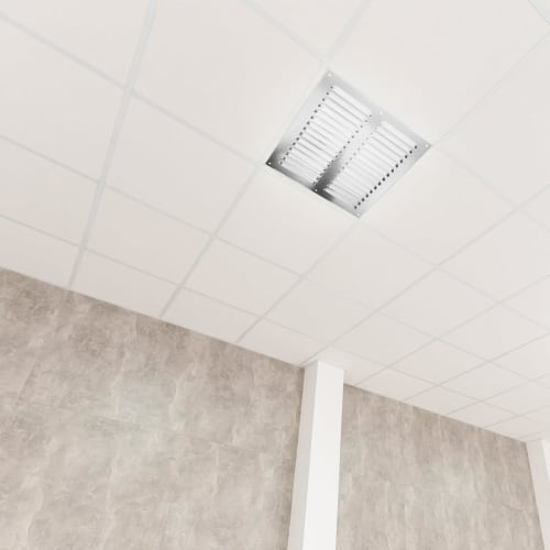 NUOLUX Air Vent Cover, Stainless Steel Ventilation Grille, Exhaust Vent Louver Grille Cover, Silver