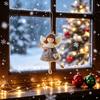 Nordic Style Holiday Decor Christmas Plush Doll Ornament, Xmas Tree Decorative Angel Easy Hanging Ornament Pendant for Tree, Winter Home Party