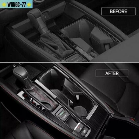 Black For Honda Accord -2024 Steel Inner Gear Shift Panel Frame Cover Trim