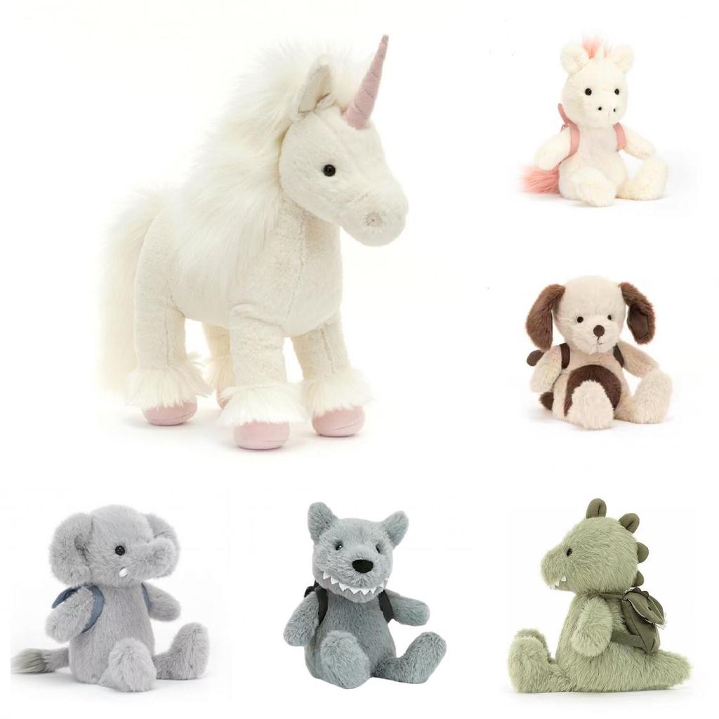 Jellycat Isadora Jednorožec Batoh Slon Dinosaurus Plyšová Hračka S Výplní Z Dutým Vláknem Pro Děti A Sběratele