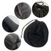 Helmet Bag Plush Soft Drawstring Pocket Dust Proof Good Toughness Full Half Helmet Storage Bag For Motorcycle Cycling Scoot R7l3