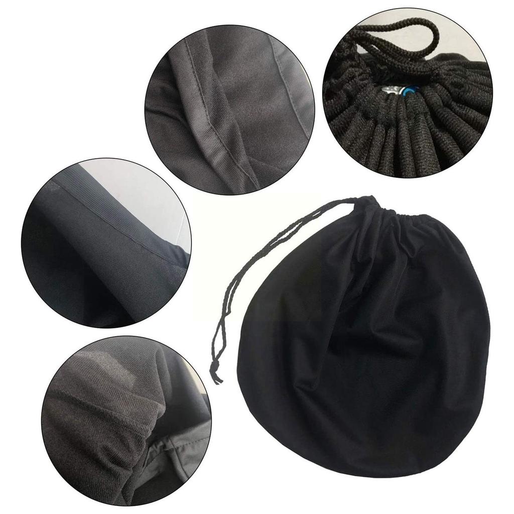 Helmet Bag Plush Soft Drawstring Pocket Dust Proof Good Toughness Full Half Helmet Storage Bag For Motorcycle Cycling Scoot R7l3