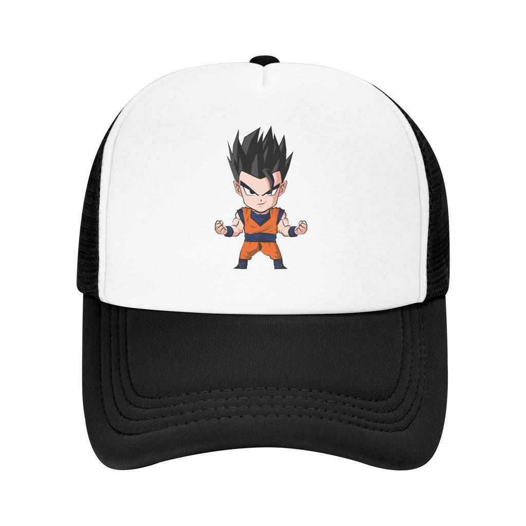 Dragon Ball Gohan Trucker Cap Unisex Vintage Saiyan Dbz Dad Hat Trucker Worker Cap Sports Cap Adjustable Snapback Caps Baseball Cap