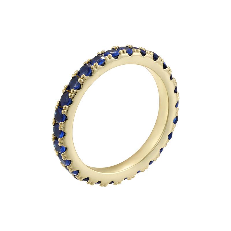 Temperament Leichter Luxus Runder Ring Nische High-End-Gefühl Super Glänzend Gestapelt Tragbarer Ring