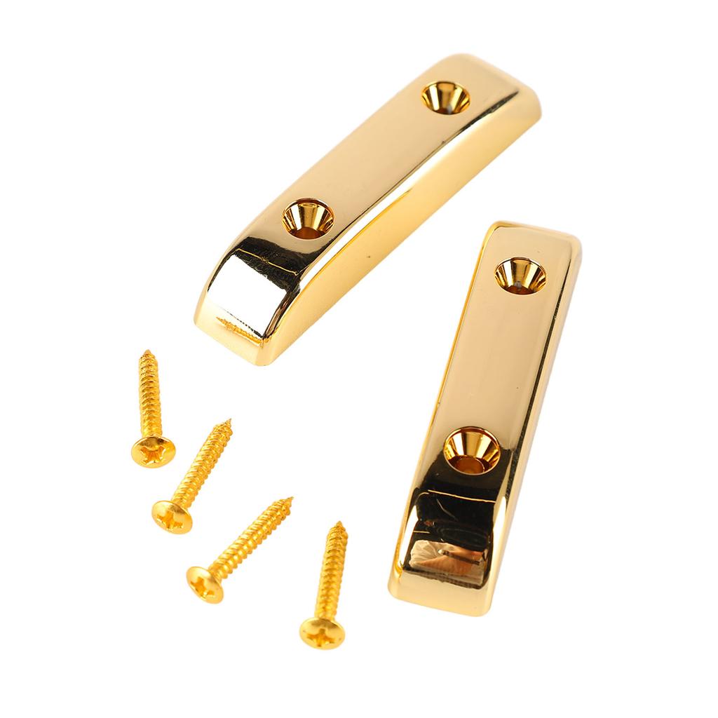 2 Pcs Bass Thumb Rest Plastic Anti Slip Light Weight Jazz Bass Guitar Thumb Finger Rest GM03 Gold