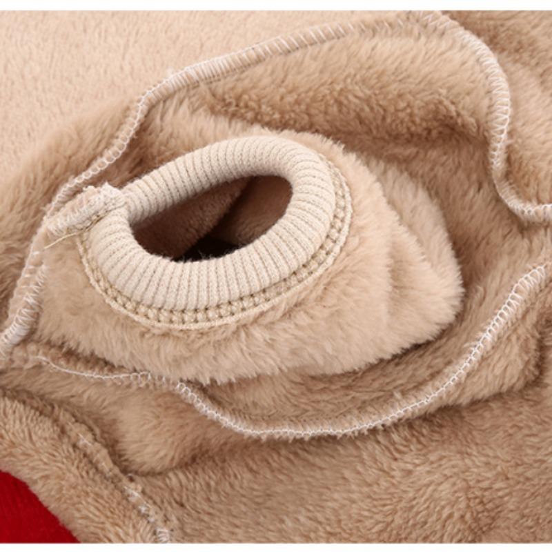 Autumn and Winter Teddy Vip Small and Medium-sized Pet Clothing Thickened Love Bear Four-legged Hedging