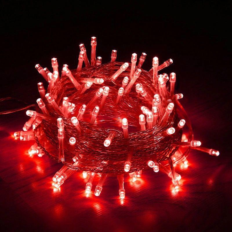 Waterproof Colorful LED Starry String Lights - Decorative Flashing Lights for Venues and Stalls, Battery & Plug-In Options