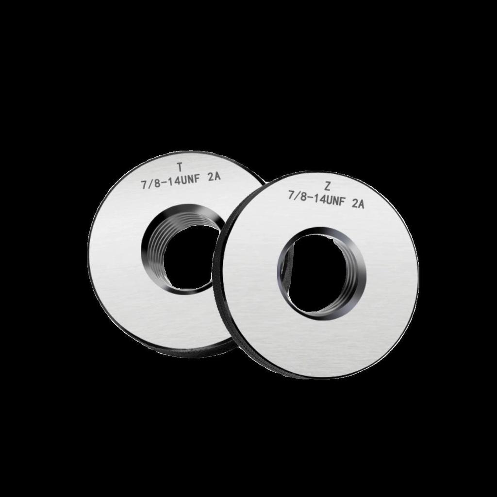 US Thread Ring Gauge Set: 1/4-20/28 UNC, 3/8-16/24, 5/16-18/24 UNF, Go/No-Go, 2A Standard.
