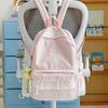 Schoolbag Korean Girl Plaid Backpack Cute Student Schoolbag Lightweight Large Capacity Backpack New Fashion Casual Backpack