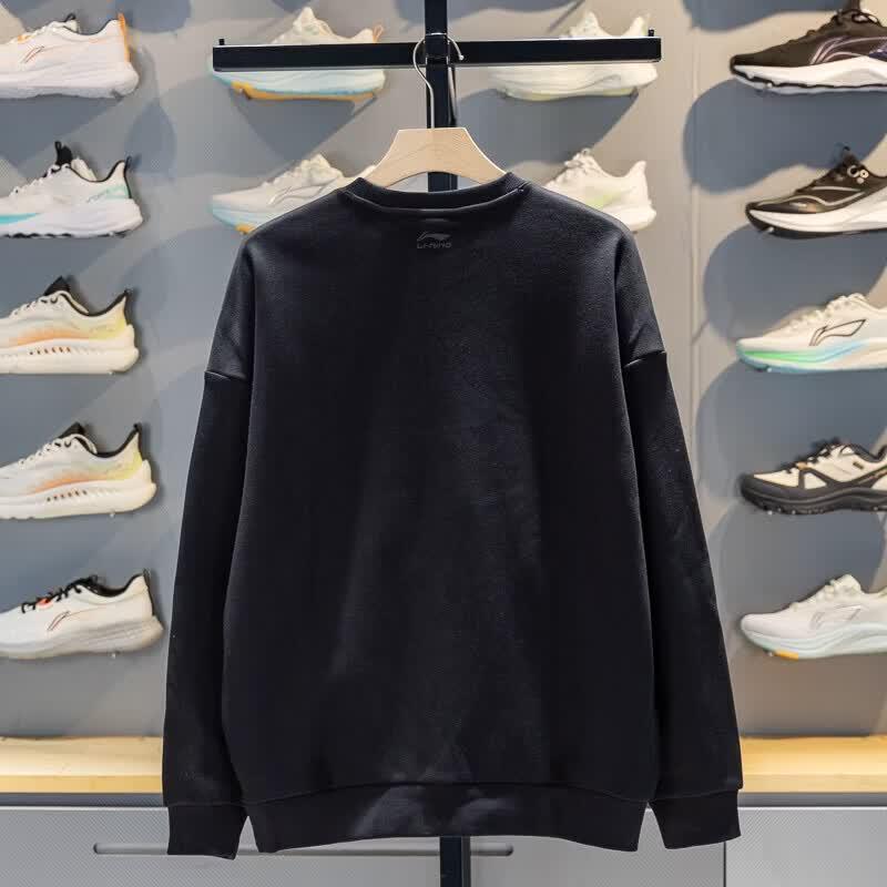 Li-Ning Unisex Fleece Lined Crew Neck Sweatshirt AWDUA51