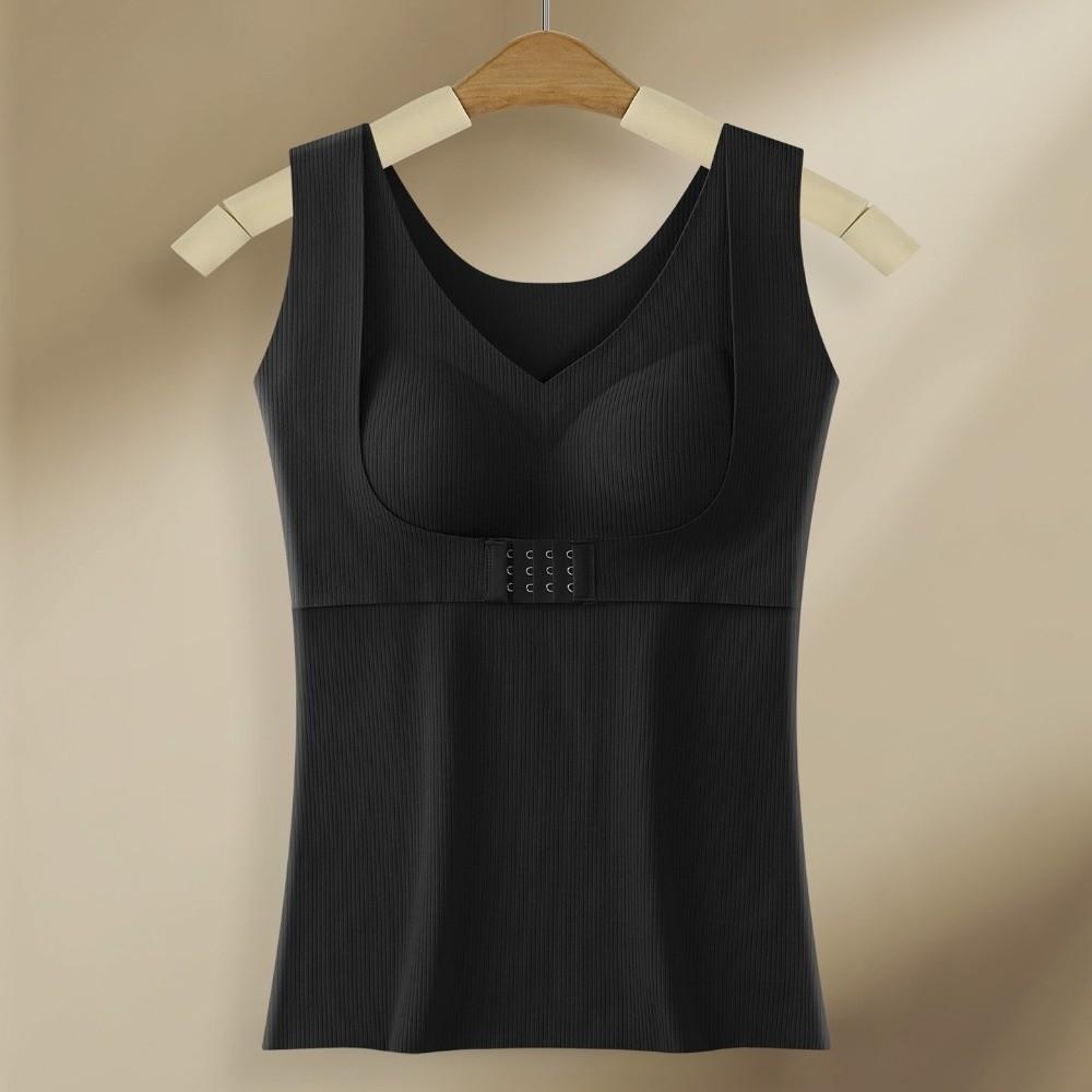 Slimming Thermal Shapewear Camisole Velvet Fleece Sleeveless Postpartum Body Shaper Crop Tops Tanks Belly Contracting