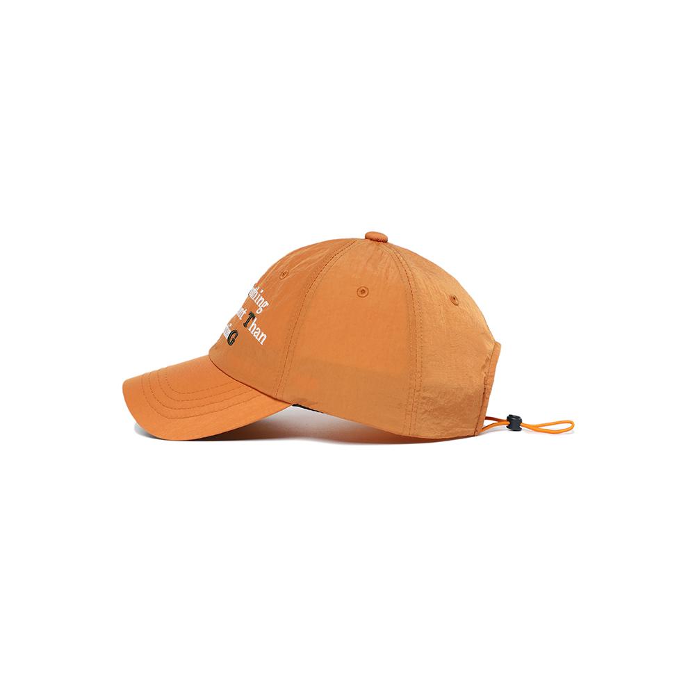 NOTIG Washed Logo Embroidered Ball Cap Orange_Okg3Accp101O1