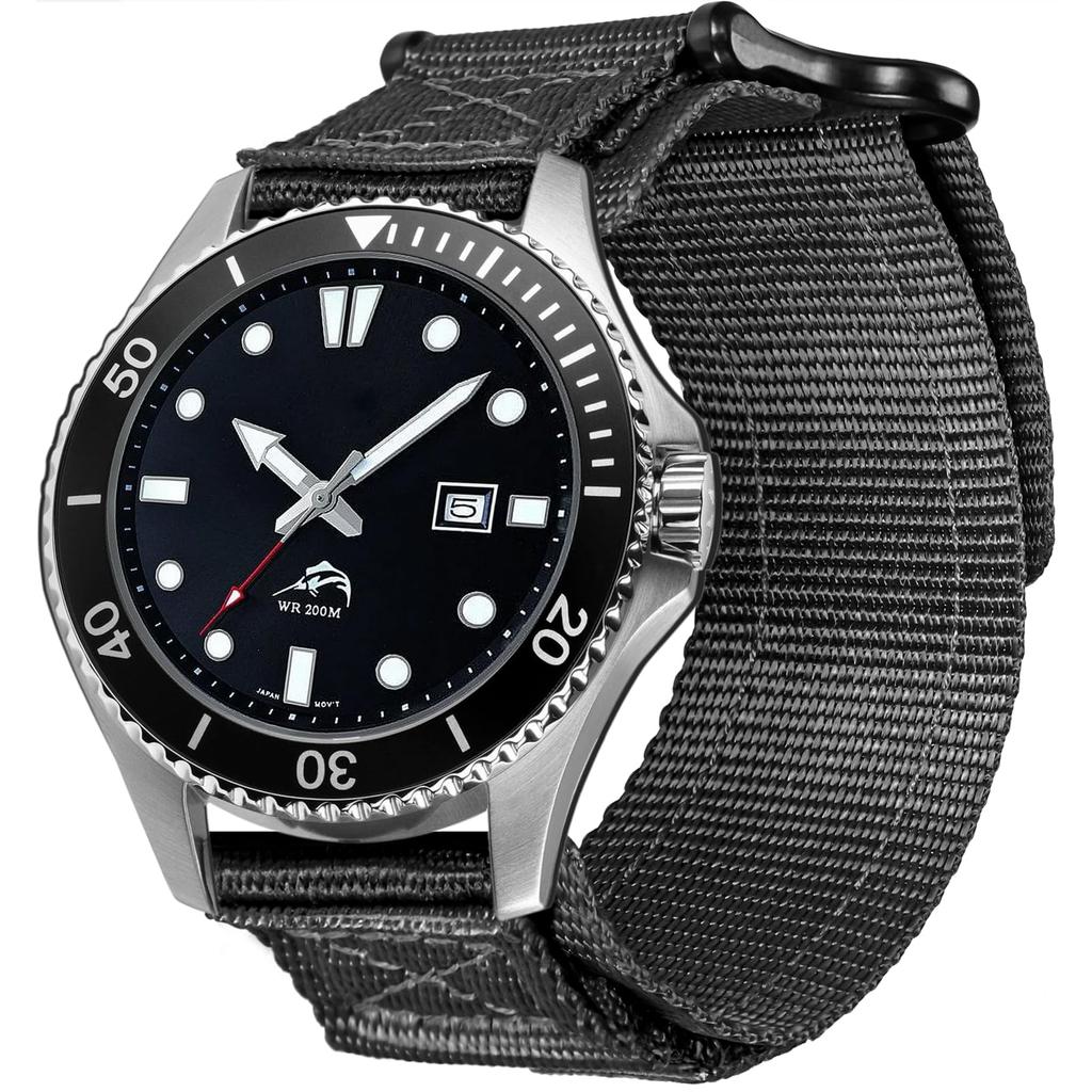 Szybko odpinany pasek do zegarka Casio Duro 22mm Nylonowy Sportowy Zamiennik MDV106-1AV / MTP-VD01 / MTP-VD02 / MTP-1374,