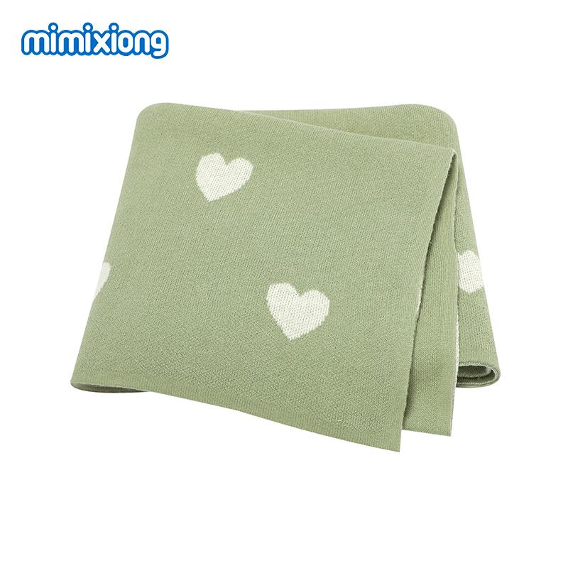 Baby Blankets Quilts 90*70cm Knitted Newborn Boys Girls Stroller Basket Swaddle Wrap Sleeping Sack Infant Cotton Bedding Covers
