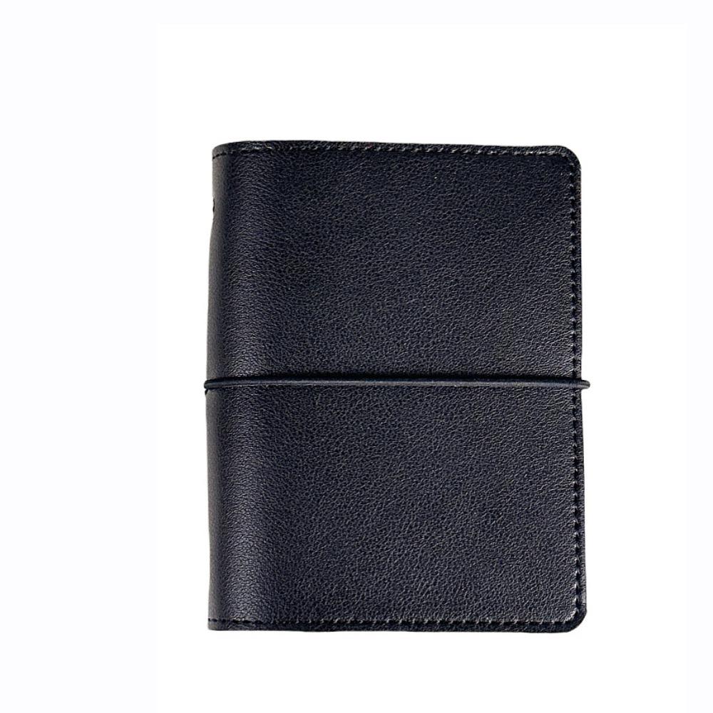 5-Ring Binder Mini Loose-leaf Notebook Faux Leather Zipper Binder Notebook  Photo Collection