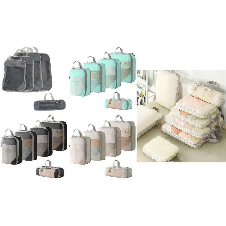 Pack of 5pc Versatile Organiser Pouch Clothing Storage Bag for Efficient Packing