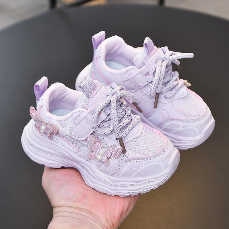 

Spring/Autumn New Arrivals Children s Chunky Dad Shoes, Girls Sneakers with Breathable Mesh, Casual Running Shoes & Baby Princess Style Footwear. 30 фіолетовий