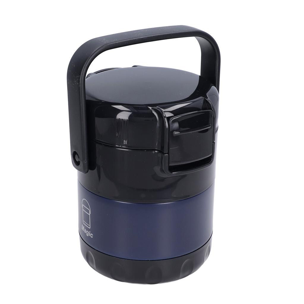 1.9L Insulated Lunch Containers Portable Stainless Steel Vacuum Insulated Food Jar with Strap for