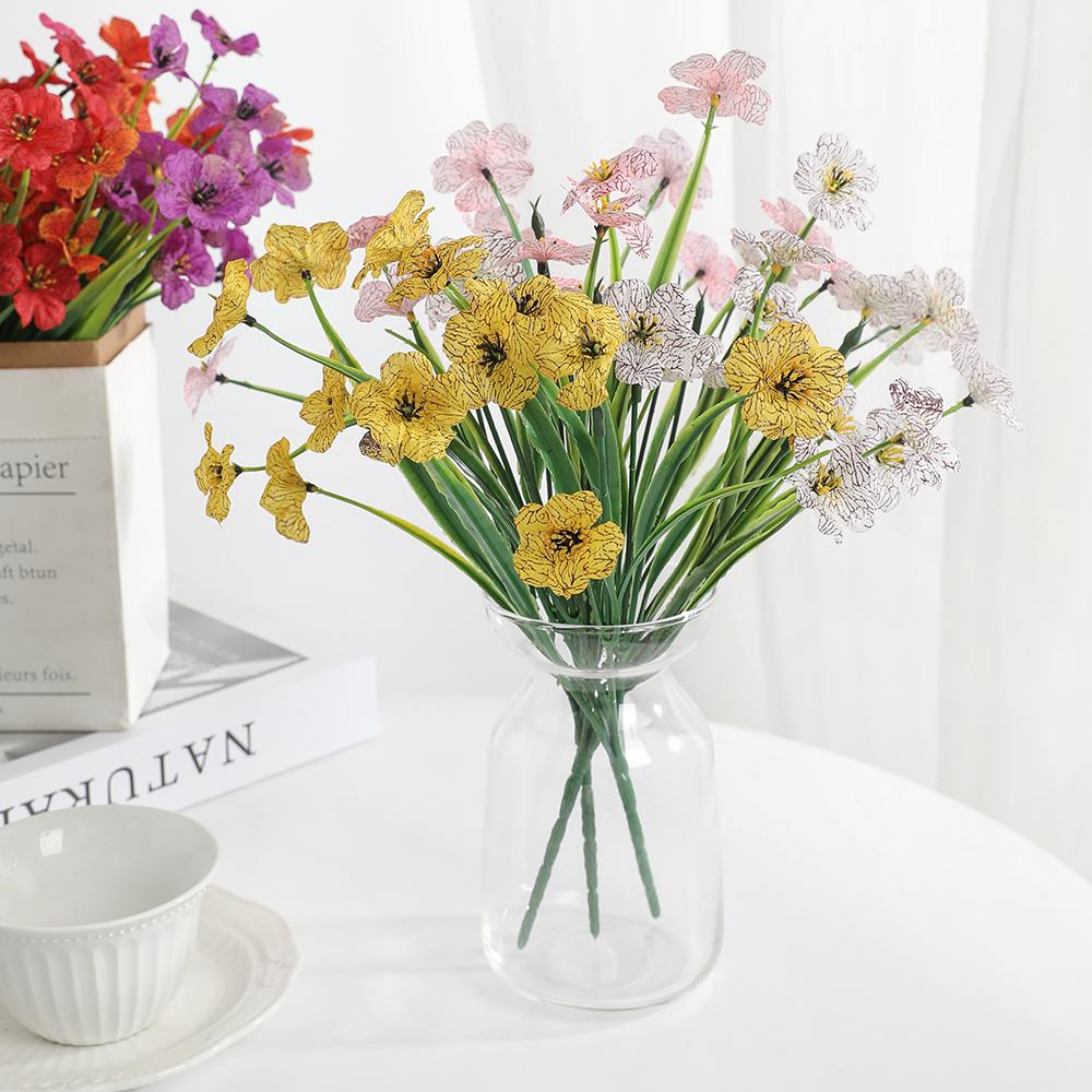 1/2Pcs Artificial Flowers Bouquet 32CM Fake Flowers for Home Decor Garden Decoration Outdoor Vase Bonsai Ornament Accessories