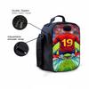 3-teiliges Rucksack-Set mit 19 Fußballstar-Muster – Lässiger Rucksack mit großem Fassungsvermögen, passender Clutch & Tragetasche, Perfekt für den Alltag