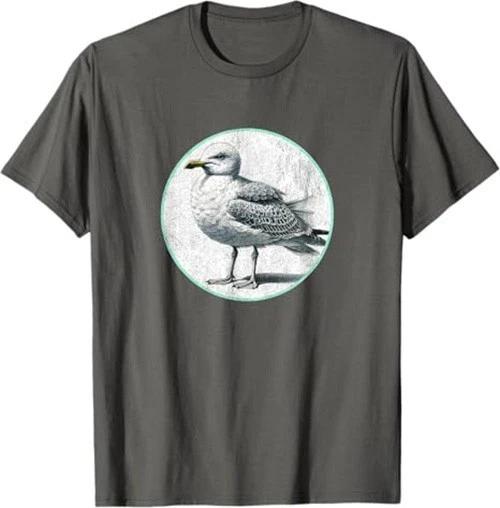 Retro Herring Gull Seagull T-Shirt Design *10 Colors* NEW Tee by Bird Fantastic 2XL