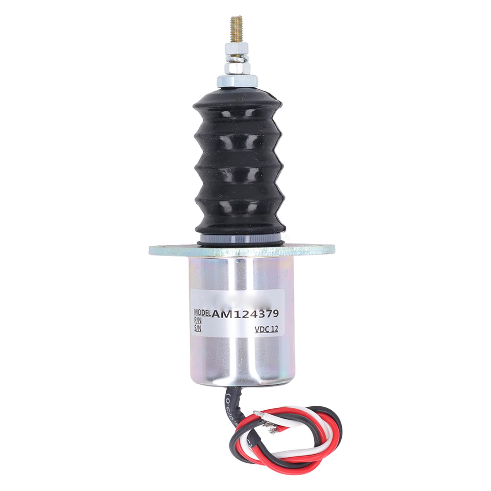 

Shutoff Solenoid Valve Stainless Steel AM124379 Engine Stop Valve for John Deere F915 F925 425 445