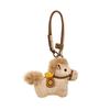 Car Ornaments Cute Cartoon Yuanbao Pony Plush Keychain Pendant Kawaii Horse Year Key Ring Decoration Accessories Gifts